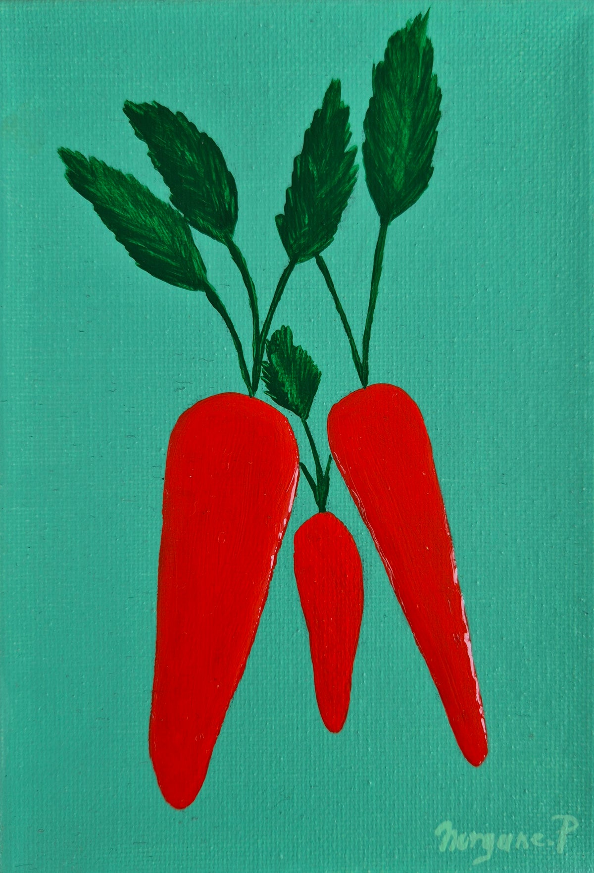 Fine art print of Carrots, 2025 by Morgane Pairain