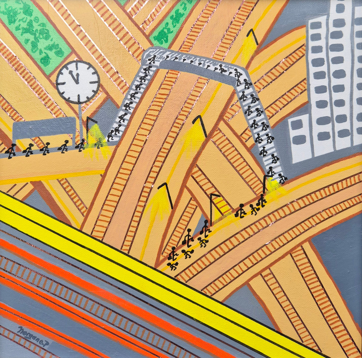 Fine art print of Wednesday commute, 2024 by Morgane Pairain